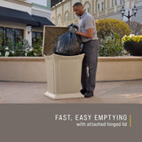 Rubbermaid Commercial Products Ranger Trash Can with 2 Door Lid