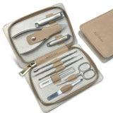 AILIFEER Manicure Kit, 9-in-1 Stainless Steel Professional large Nail Cutters and nail clippers Set, Includes Nail File, Cuticle Trimmer, with Portable Travel Case kit,Gifts For Women Men