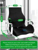 Ergonomic Memory Foam Seat Cushion for Office Chair, Car Seat, Dining