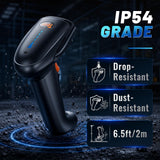 Tera Barcode Scanner 2D Wireless: with Battery Indicator and Stand, HW0002