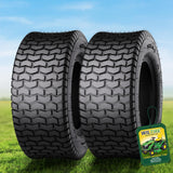Wiltire 2 Pack 16x6.50-8 Lawn mower Tubeless Tire,16x6.5-8 Tire for Riding Mowers & Garden Tractors,Turf Tread,4 Ply