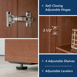 Sauder HomePlus Storage Cabinet/ Pantry cabinets, Sienna Oak finish