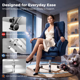 Big and Tall Office Chair, Flip Armrests for Pets & Cross Legged Sitting
