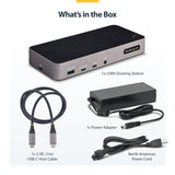 StarTech.com USB-C Triple Monitor Docking Station for MacBook Pro / Air M1 M2 M3 M4 & Windows