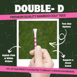 Two Size Options (2 3/4" & 3 1/4"), 10% Profit Donation, Striped Pink and White