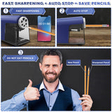 AFMAT 6 Holes Heavy Duty Electric Pencil Sharpener and Fully Automatic Robot Pencil Sharpener