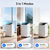 14000 BTU Portable Air Conditioners, Cooling,Fan,Dehumidification,Sleep Mode for Large Rooms up to 700 Sq.Ft, AC Unit with Remote Control, 24H Timer, Installation Kits Included