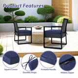 Outdoor Chair Cushions Set of 4 -Waterproof Outdoor Seat Cushions for Patio Furniture