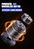 WILD BADGER POWER Lawn Mower 40V Brushless 18" Cordless, 5 Cutting Height Adjustments Electric Lawn Mower