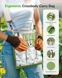 All-in-One Garden Tool Set, 11-Piece Heavy Duty Gardening Tools with Ergonomic Canvas Shoulder Crossbody Bag