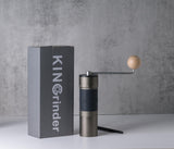 【Iron Gray】KINGrinder K6 Manual Hand Coffee Grinder with Straight Handle for French Press, Drip, Espresso with Assembly Consistency Stainless Steel Conical Burr Mill, 25-35g Capacity