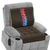 baibu Memory Foam Recliner Cushions with Lumbar Support Pillow Set for Elderly