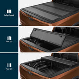 OEDRO Low-Profile Hard Tri-Fold Tonneau Cover for 2009-2024 Ram 1500 5.7ft