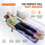 Full Body Massage Mat, Vibrating Mattress Pad, Bed Massager Mat, Massage Mats for Full Body with Detachable Pillow with Heat, Alleviates Muscle Pain, Improves Circulation and Stress Relief by SITFIT