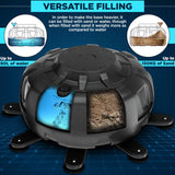 RDX XXL 330LBS Target Freestanding Punching Bag with Cover & Gloves – 72” Adult Heavy Pedestal Punch Bag Set - 17 Suction Cup 8 Extended Legs Stand Base - Kick Boxing MMA Muay Thai Home Gym Fitness RDX