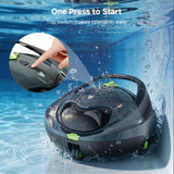 PF1 Cordless Robotic Pool Vacuum Cleaner for Above & In-Ground Pools – Triple-Layer Filtration, 150 Min Runtime, Floor-Only Cleaning, Covers 1345 Sq.Ft, Includes Floating Buoy
