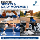 Baboscos Ankle Brace, Figure 8 Lace-Up Stabilizer for Sprain Support