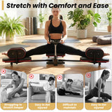 Leg Stretch Machine for Splits, 440LBS Heavy Duty Steel Frame Leg Stretcher, Split Machine Training Fitness for Home Gym, 240° Leg Stretching Equipment for Adults Teens Ballet Dance Gymnastics（Red）
