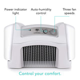 Vornado Evap40 Evaporative Humidifier with Adjustable Humidistat, 4-Gallon Capacity for Large Room Coverage up to 1,000 sq ft, 3 Speed Settings, Easy to Clean Dual Tank