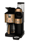 Cuisinart Single Serve + 12 Cup Coffee Maker, Offers 3-Sizes: 6-Ounces, 8-Ounces and 10-Ounces, Stainless Steel, SS-15CP, Copper