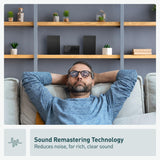 Compact Stereo System with CD Player, Bluetooth, FM Radio and USB with Bass and Treble Control (Black) Panasonic