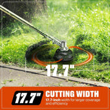 SENIX 17-Inch 26.5 cc Gas Weed Wacker, 20-Inch 144 cc 4-Cycle Gas Lawn Mower, 26.5cc Gas Leaf Blower and 16" Corded Chainsaw Kit