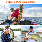 PLUSINNO Telescopic Fishing Rod and Reel Combos Full Kit, Carbon Fiber Fishing Pole, 12 +1 Shielded Bearings Stainless Steel BB Spinning Reel PLUSINNO