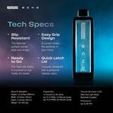 Echo Flask Hydrogen Water Bottle - Active Hydration Solution with Water Intake Tracking & LCD Touch Screen - Compact & Convenient - Transparent Hydrogen Flask - 12 oz