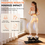 Rock Stepper - Steppers for Exercise at Home, Portable Stepper Side to Side with Digital Display & Resistance Bands, 330 LBS Capacity Full Body Workout Low-Impact Knee-Friendly 3D Stair Stepper