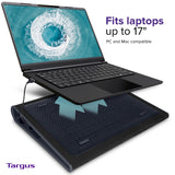Targus 17 Inch Dual Fan Lap Chill Mat - Soft Neoprene Laptop Cooling Pad for Heat Protection,Fits Most 17" Laptops and Smaller - USB-A Connected Dual Fans for Heat Dispersion (AWE55US),(Pack of 8)