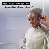 Wireless Noise Canceling Earbud Headphones with Alexa Built-in, Bluetooth Ear Buds Compatible with iPhone and Android, Earth Blue Sony