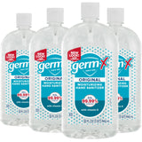 Germ-X Original Hand Sanitizer, Non-Drying Moisturizing Gel with Vitamin E, Instant and No Rinse Formula, Large Family-Size Flip Top Bottle, 32 Fl Oz (Pack of 4) Germ-X