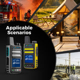OMIZN G3 4G LTE Walkie Talkie, No Monthly Fee, AES-256 Encryption, Nationwide & Worldwide Push-to-Talk Radio, Preloaded SIM Card, 8000mAh Rechargeable Battery, Yellow 5 Pack