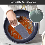 Nuwave Lux LE 13Pc Ceramic Cookware Set with Elegant Gold Handle, PFAS Free
