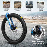 Glerc Mars 24 Inch Fat Tire Kids Mountain Bike for Boys 9-15 Years Old