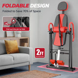 YOLEO Heavy Duty Inversion Table for Back Pain Relief with Adjustable Protective Belt 2023 Upgraded Inversion Foldable Heavy Duty up to 300 lbs YOLEO