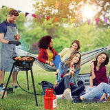 RYHOFOUD Paella Pan Set with Burner, 16 Inch Carbon Steel Outdoor Pan and Reinforced/Adjustion Legs