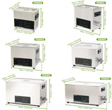 U.S. Solid 3L Ultrasonic Cleaner - 28/40kHz Dual-Frequency Digital Ultrasonic Cleaning Machine with Heater, Timer, and Degas Function