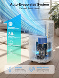 MEPTY Portable Air Conditioners, 10000 BTU Portable AC Unit with Dehumidifier, Sleep Mode, 24H Timer, Cools Room up to 450 sq.ft, Room Air Conditioners with Self-evaporation System for Bedroom