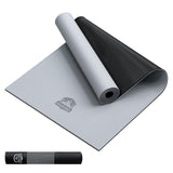 Yoga Mat - 72"x36" Extra Wide Exercise Mat - 1/4" Thick Dual Color PVC | Anti-Slip Surface & High Cushioning - Ideal for Yoga, Pilates & Home Workouts - Bonus Mesh Bag
