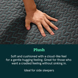 Tuft & Needle Mint Hybrid Plush King Size Mattress in a Box, Cooling Adaptive Foam, Individually-Wrapped Coils, 100 Night Trial, Fiberglass Free, CertiPUR-US, 10-Year Limited Warranty