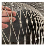 SHINGJING Flexible Rope Net,Rope net Made of 304 Stainless Steel,Pet Fence for Balcony, Safety Protection Net Tools, Outdoor Construction Fence,for Animal Barrier (Size : H3xL16m/H9.84xL52.49ft)