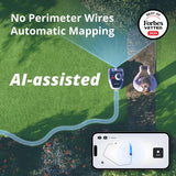 Segway Navimow i105N Robot Lawn Mower Perimeter Wire Free 1/8 Acre RTK+Vision Robotic Lawnmower, AI-Assisted Mapping