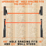 2026 Upgrade Pull Up Bar Wall Mounted - 600 lbs Heavy Duty Strength Training Pull-Up Bars, Ideal Rogue Pull Up Bar for Home and Commercial Gym, Easy Installation Chin Up Bar, Versatile Garage Pullup Bar (Orange)