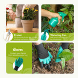 Gardening Tool Set of 9 PCS, Saraily Heavy Duty Gardening Tool Set with Durable Garden Tools Organizer Handbag