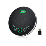 Conference Speaker with Microphone, Bluetooth/Wireless/USB omnidirectional Speakerphone Noise Cancelling Conference Tenveo