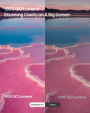 XGIMI HORIZON S Pro 2024 NEW 4K Projector, Dolby Vision, 1800 ISO Lumens, 110% BT.2020, Built-in Flexible Stand