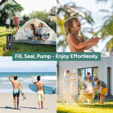 DR.PREPARE Portable Shower for Camping, 4 Gallons Camping Shower Bag, Portable Outdoor Shower with Pump for Hiking, Climbing, Pet Cleaning, Car Washing, Beach & Emergency