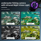 Underwater Fishing Camera with 4.3" HD IPS Screen, 220° Wide-Angle View, 50ft Waterproof Cable – Ideal for Ice, Lake, Boat and Kayak Fishing