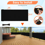 Privacy Screen Fence, Outdoor Fencing Panels, Garden Windscreen Mesh Shade Sail Net Barrier